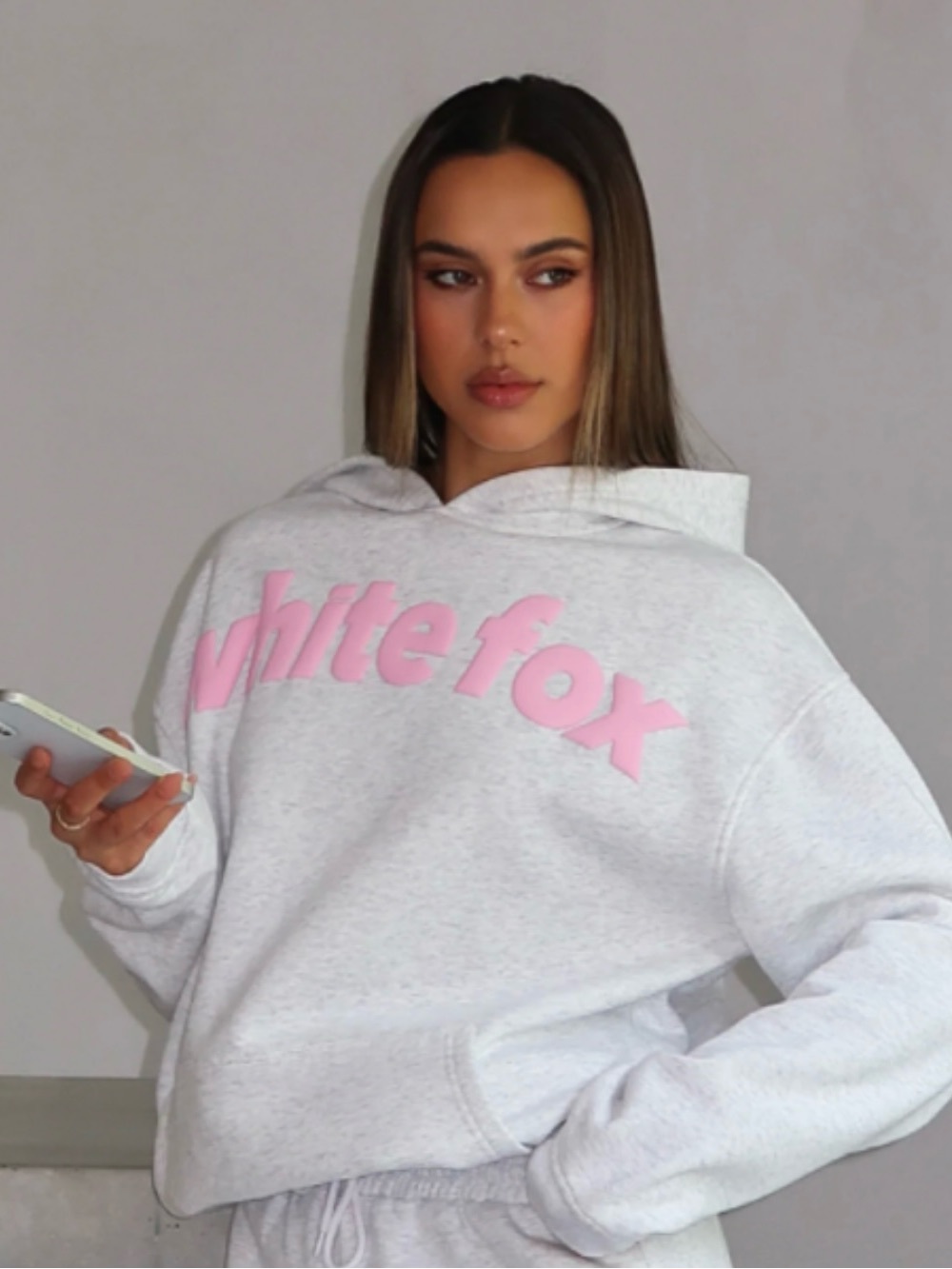 White Fox From The Archives Kenzie Oversized - SOLD OUT - Grey Marle
